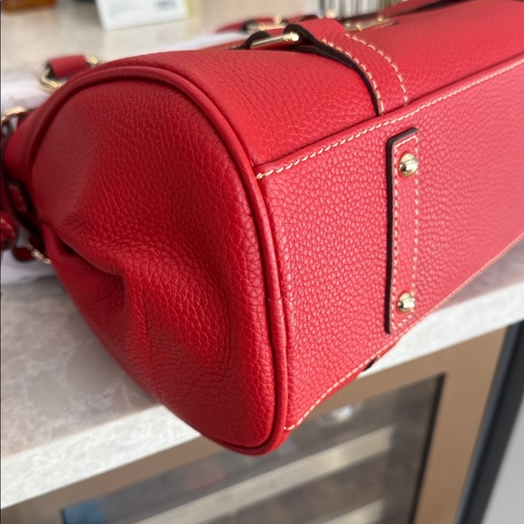 Dooney & Bourke RED  Pebble Grain Satchel - Picture 8 of 12